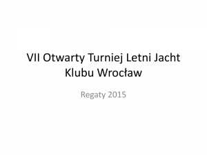 VII Otwarty Turniej Letni Jacht Klubu Wrocław1                 