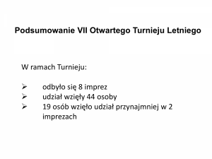 VII Otwarty Turniej Letni Jacht Klubu Wrocław62       